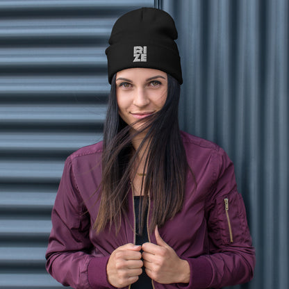 RIZE Stacked Embroidered Beanie